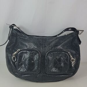 Vintage Ted Baker Black Soft Washed Leather Women's Bag